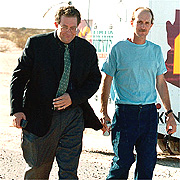 By Charles Whitehouse, AP 
Ray Krone, right, leaves prison with lawyer Christopher Plourd. 